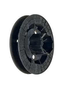 Gurtscheibe mit integrierter Walzenkapsel mit Stahlstift 12mm, Durchmesser 200mm Gurtscheibe mit integrierter Walzenkapsel mit Stahlstift 12mm, Durchmesser 200mm