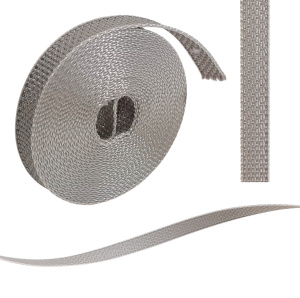 Minigurt gurt gurtband 14 mm, grau, 5 m