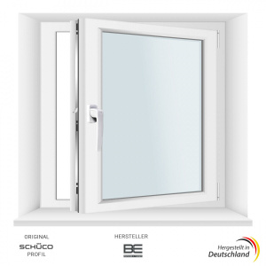 50 x 50 cm (H x B) SCHÜCO Kellerfenster 3f.-vergl. ALLE GRÖßEN - Hergestellt von BE Bauelemente