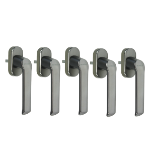 5er Sparset Schüco CT 70 Fenstergriff Akustik in edelstahl