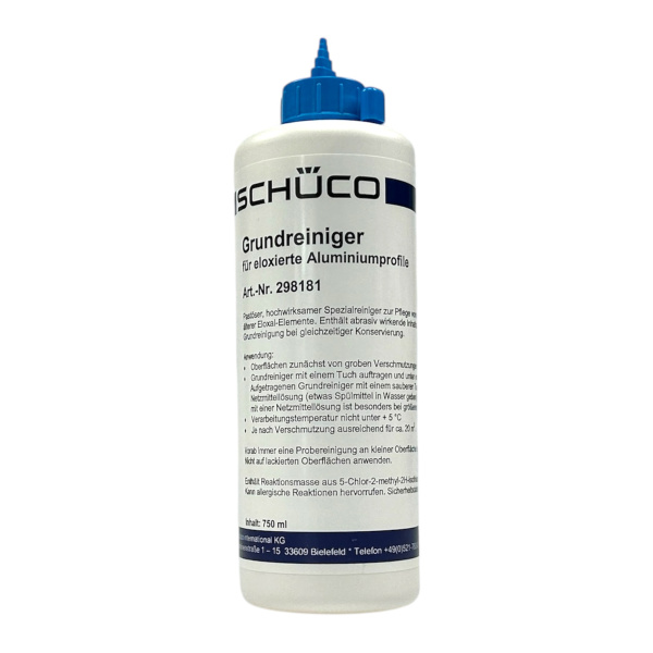 SCHÜCO- Fenster Aluminium Grundreiniger, 750 ml, für eloxierte Aluminium- Elemente
