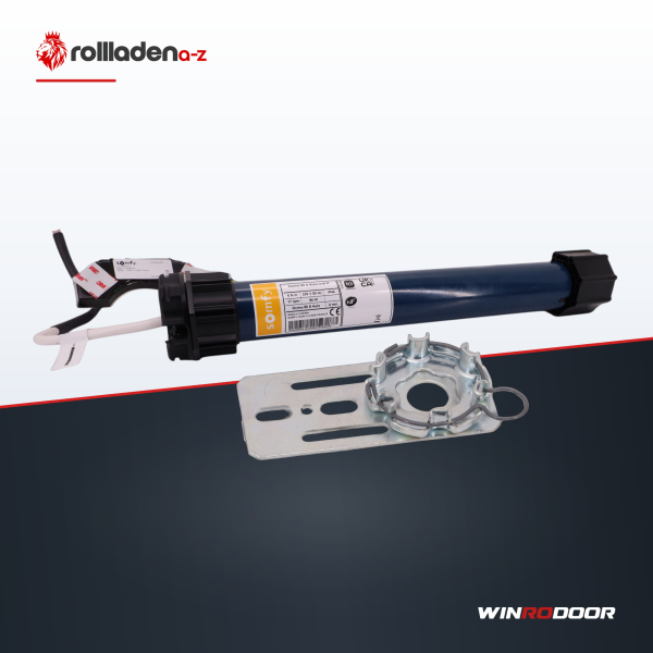 Somfy Oximo 50 S Auto io 6/17 Elektronischer Funkeinsteckantrieb (Kurzmotor)+ Motorlager + 3x Hochsc