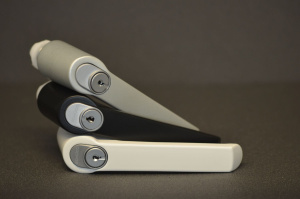 Schüco Fenstergriff abschließbar weiß