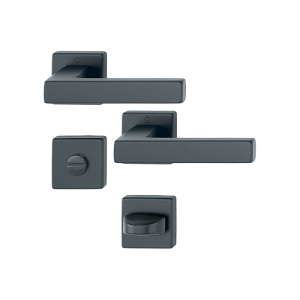 HOPPE® Austin Drückergarnitur mit Schlitzkopf/Olive für Bad/WC-Türen 1769/843KV/843KVS