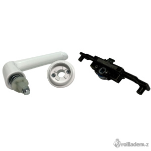 Schüco M&A Renovierungskit weiß Steckgriff, Kammergetriebe, Rosette